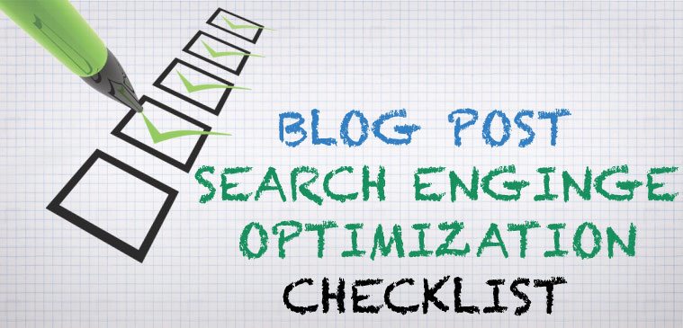 Blog post seo checklist